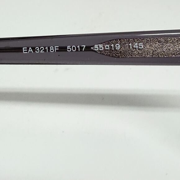 Emporio Armani EA3218F 5017 Black Clear Gray Eyeglasses 55 19 145 Frames‎ H17923 main image 5